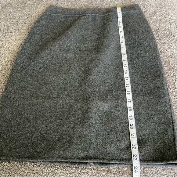 Talbots Grey Wool Pencil Skirt - Picture 3 of 6